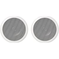 AmazonBasics – Altavoces redondos empotrables en pared o techo de 16-5 cm (pareja)